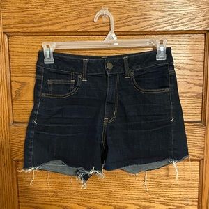 American Eagle Super Stretch High Waisted Denim Shorts